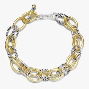 Designer style Gold and Silver Link Bracelet
